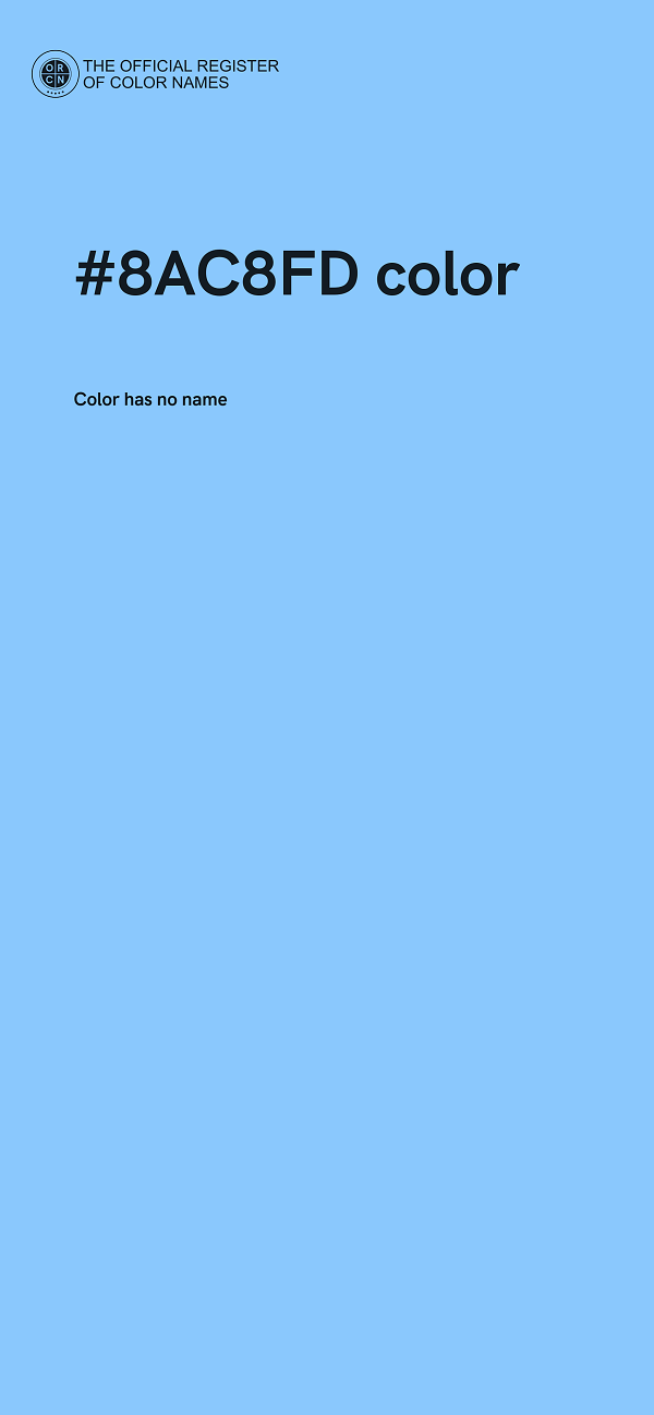 #8AC8FD color image
