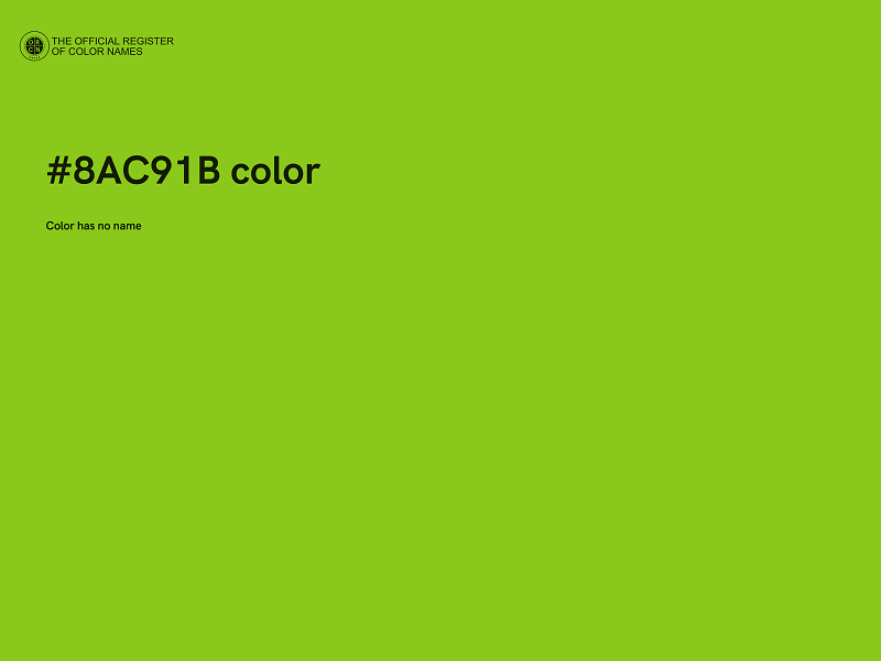 #8AC91B color image