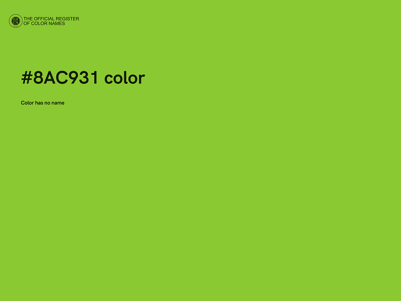 #8AC931 color image