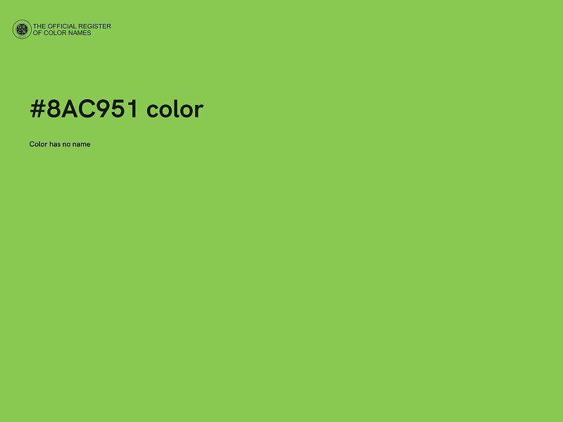 #8AC951 color image