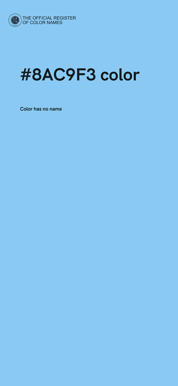 #8AC9F3 color image