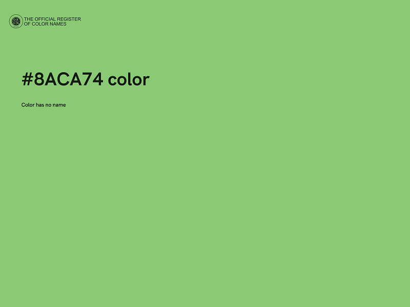 #8ACA74 color image