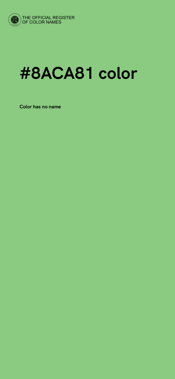#8ACA81 color image
