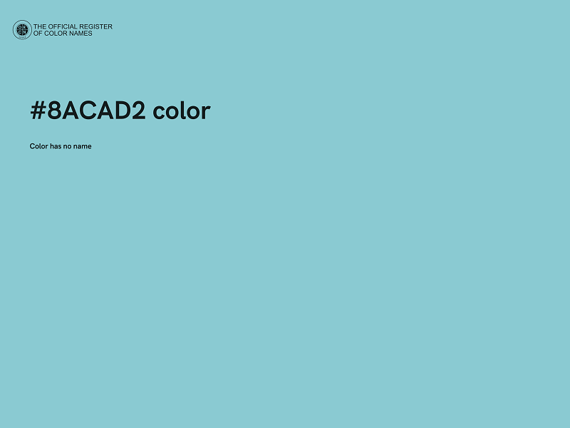 #8ACAD2 color image