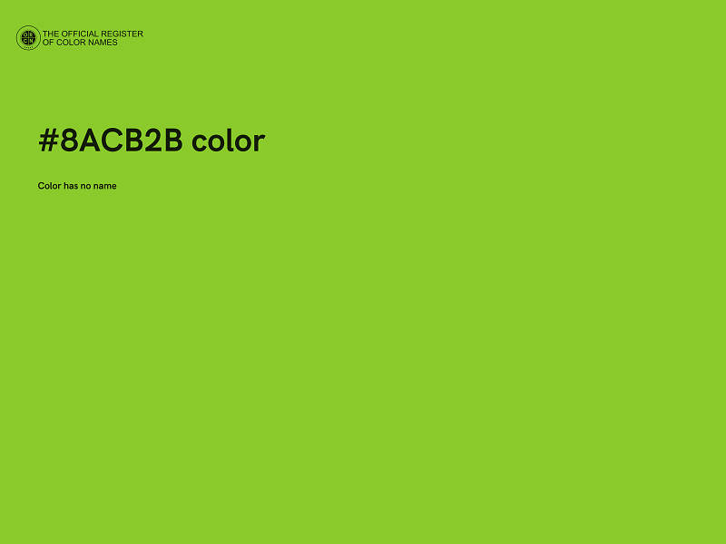 #8ACB2B color image