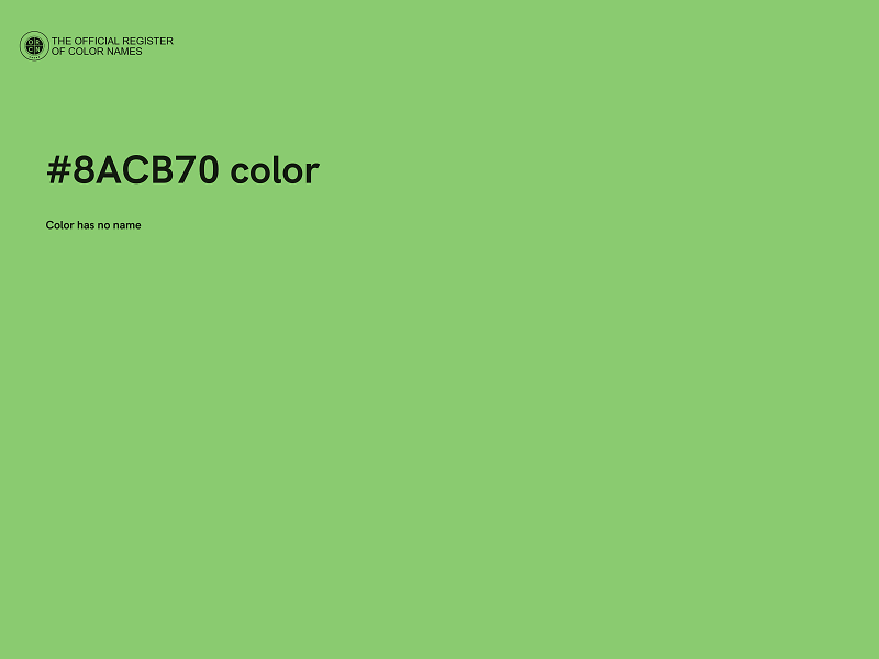 #8ACB70 color image