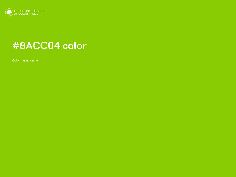 #8ACC04 color image