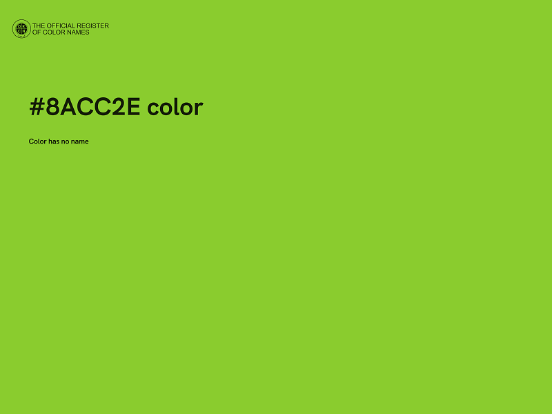 #8ACC2E color image