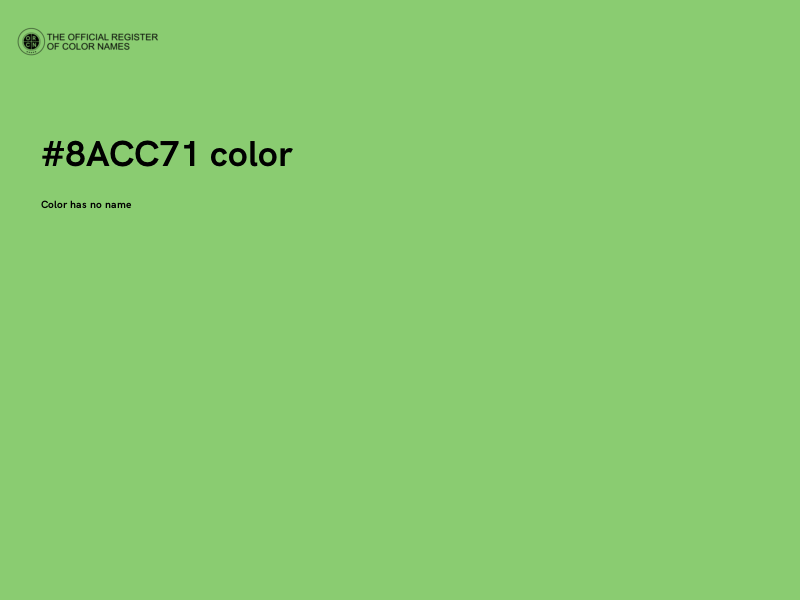 #8ACC71 color image