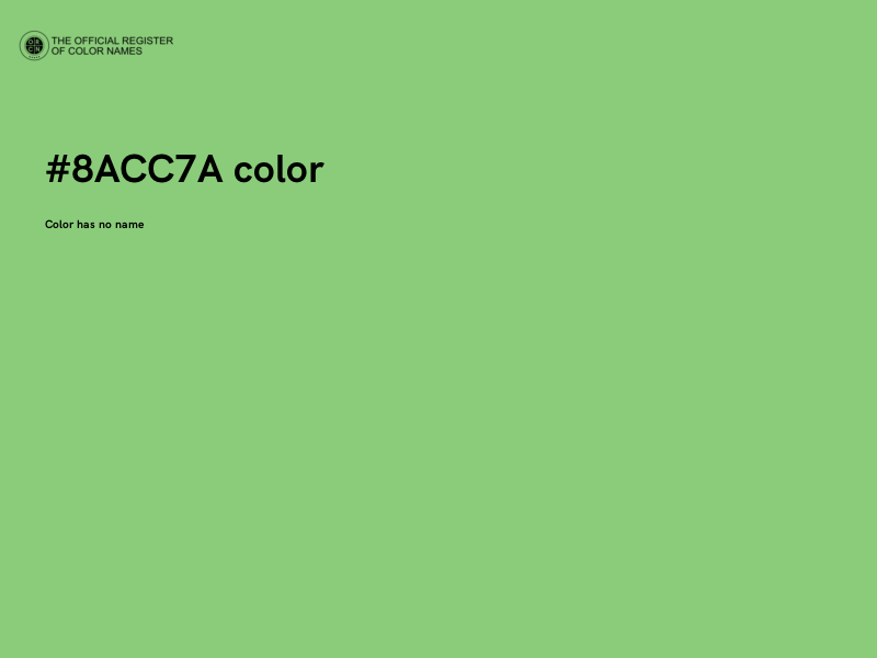 #8ACC7A color image