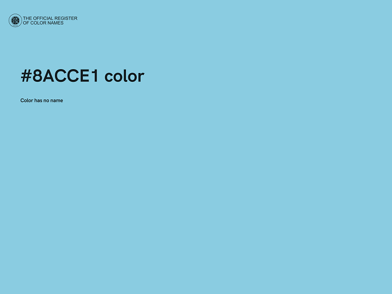 #8ACCE1 color image