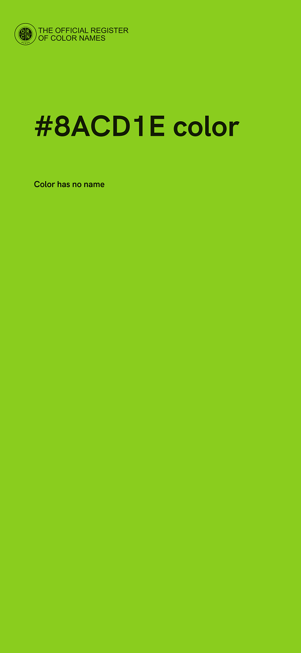 #8ACD1E color image
