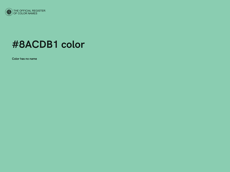 #8ACDB1 color image