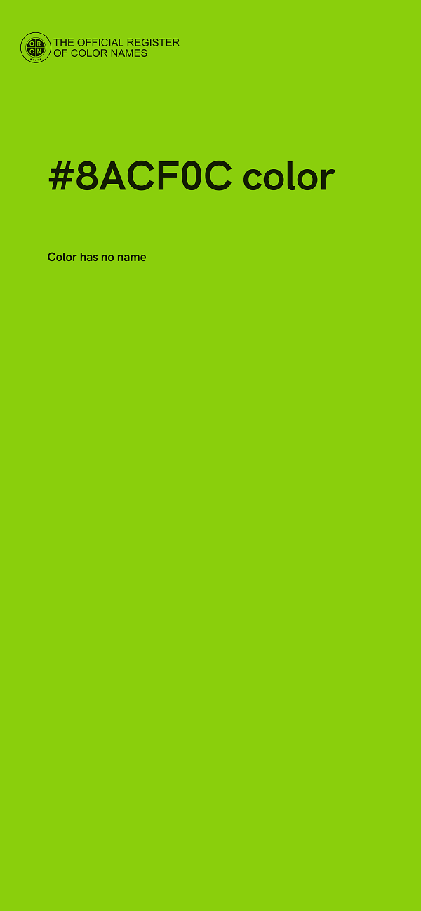 #8ACF0C color image