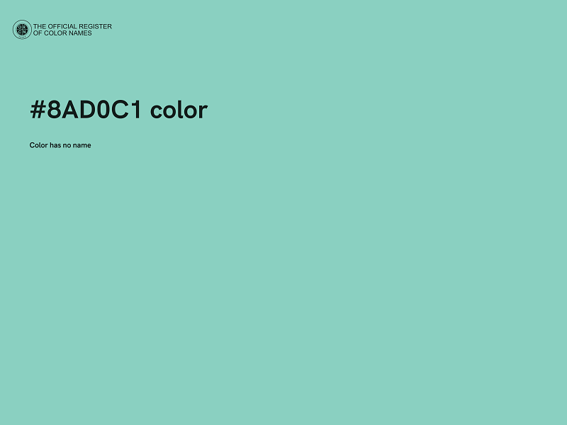 #8AD0C1 color image