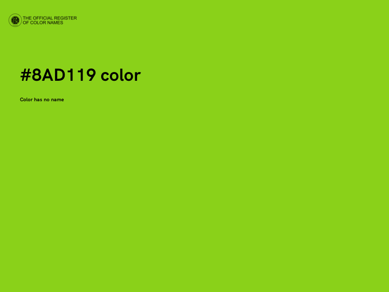 #8AD119 color image