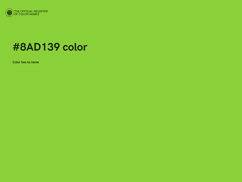 #8AD139 color image