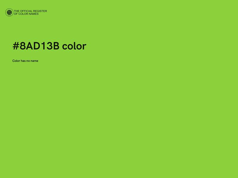 #8AD13B color image