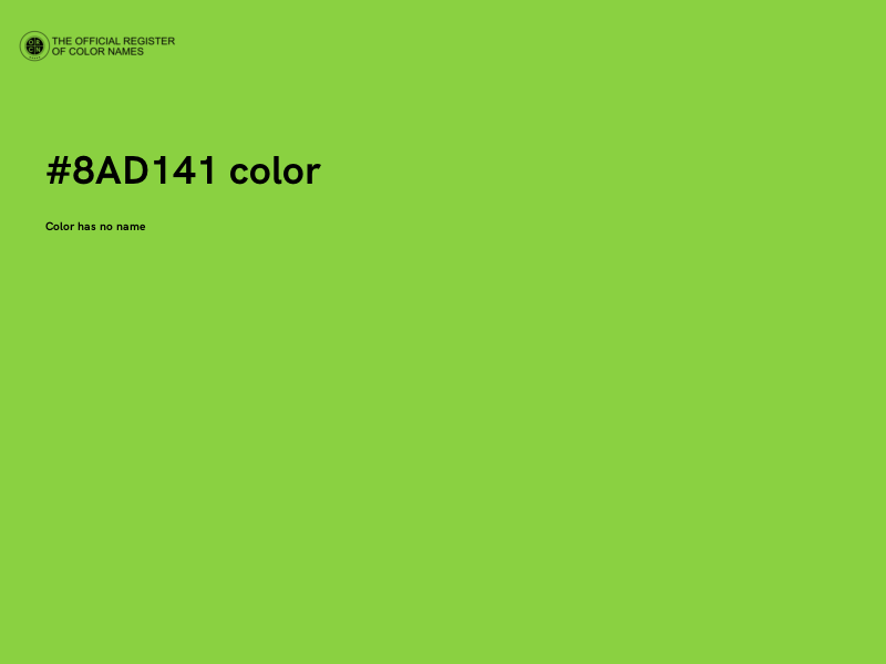 #8AD141 color image