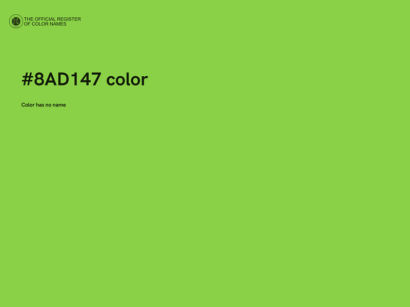 #8AD147 color image