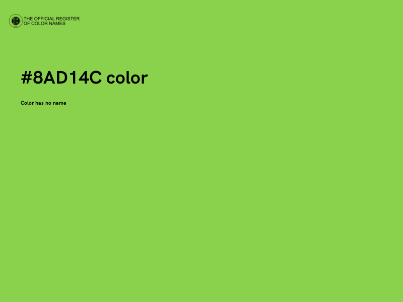 #8AD14C color image