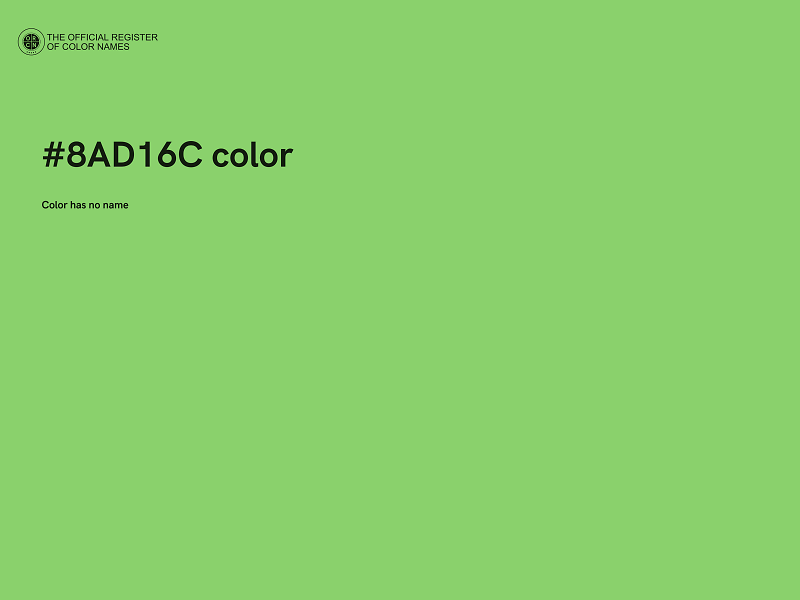 #8AD16C color image