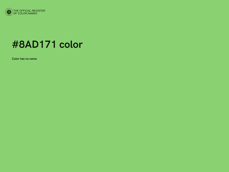 #8AD171 color image