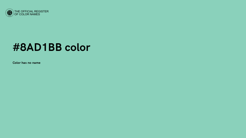 #8AD1BB color image