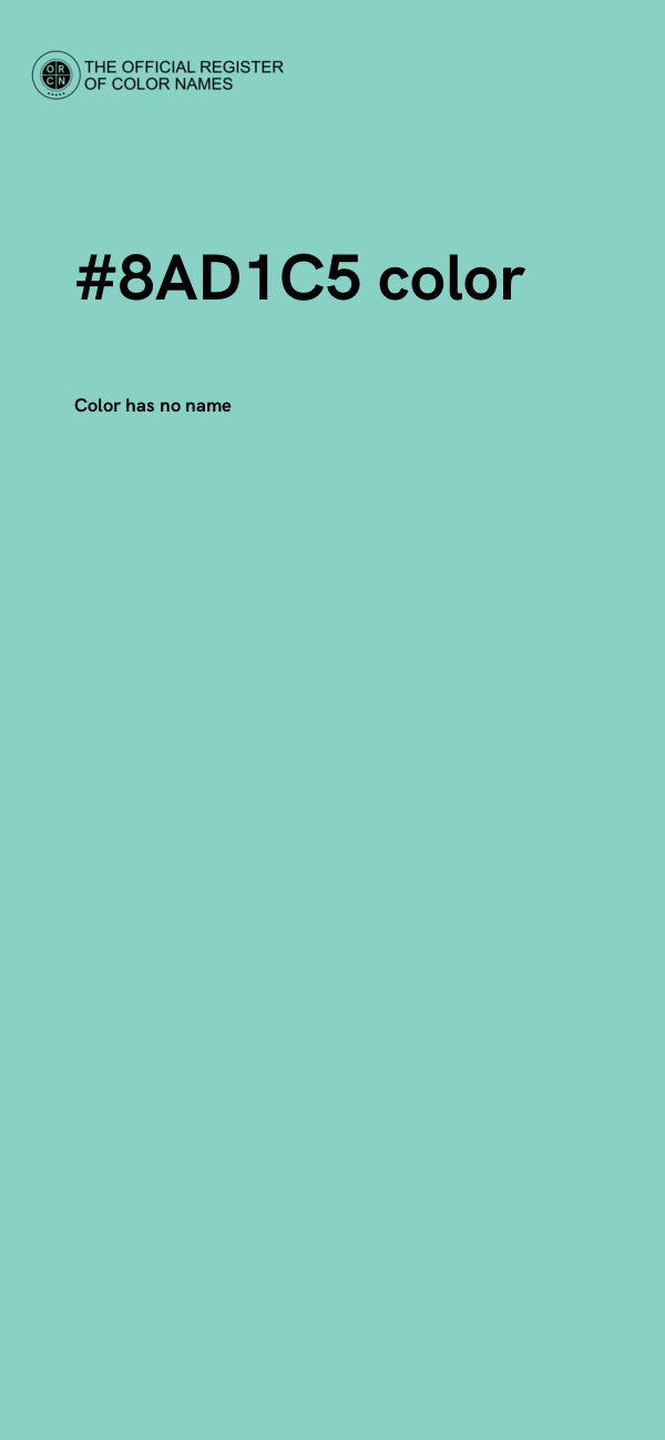 #8AD1C5 color image