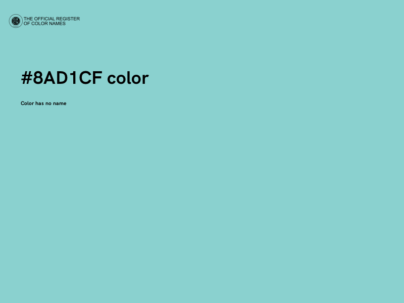 #8AD1CF color image