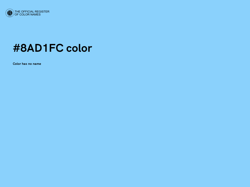#8AD1FC color image