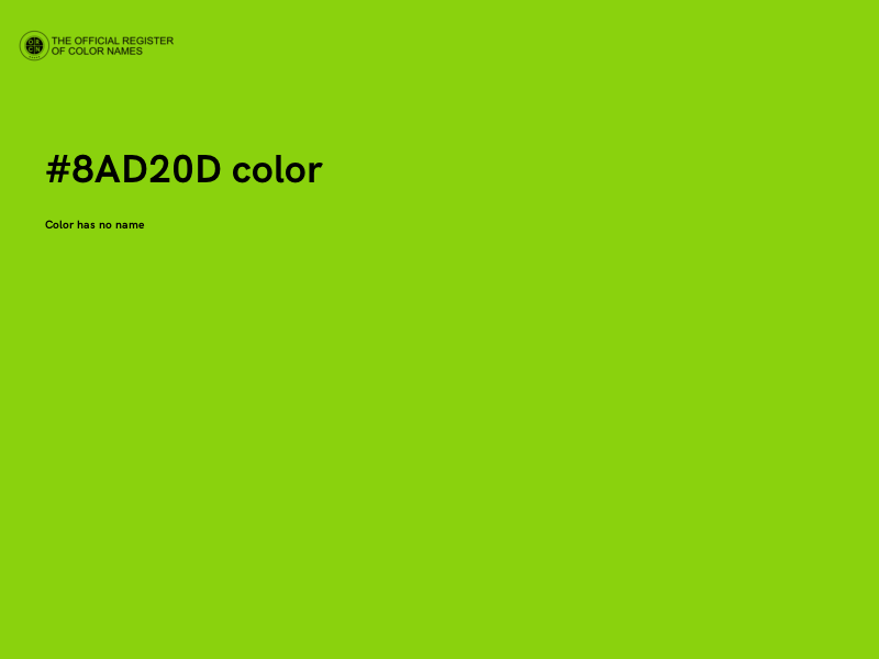#8AD20D color image