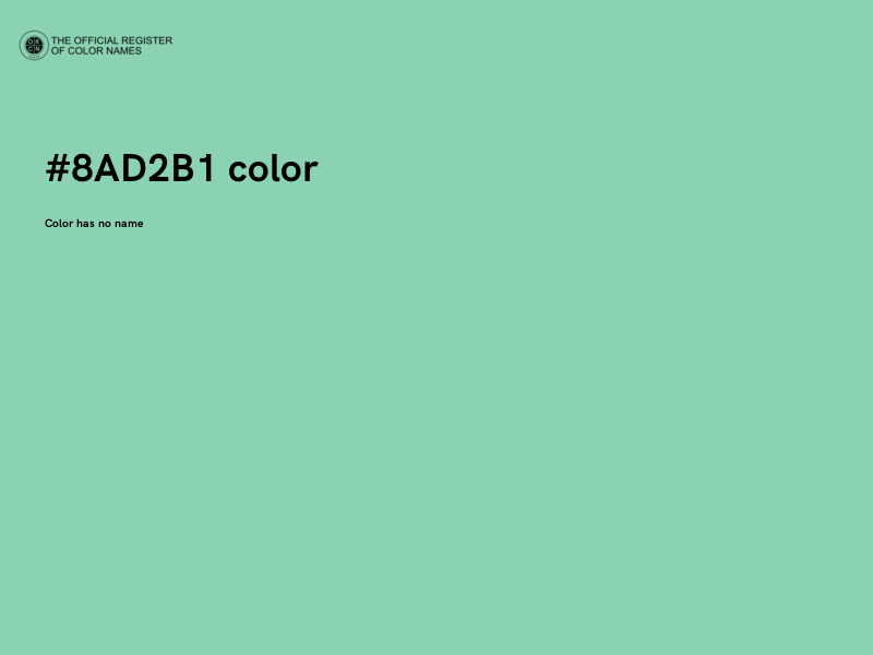 #8AD2B1 color image