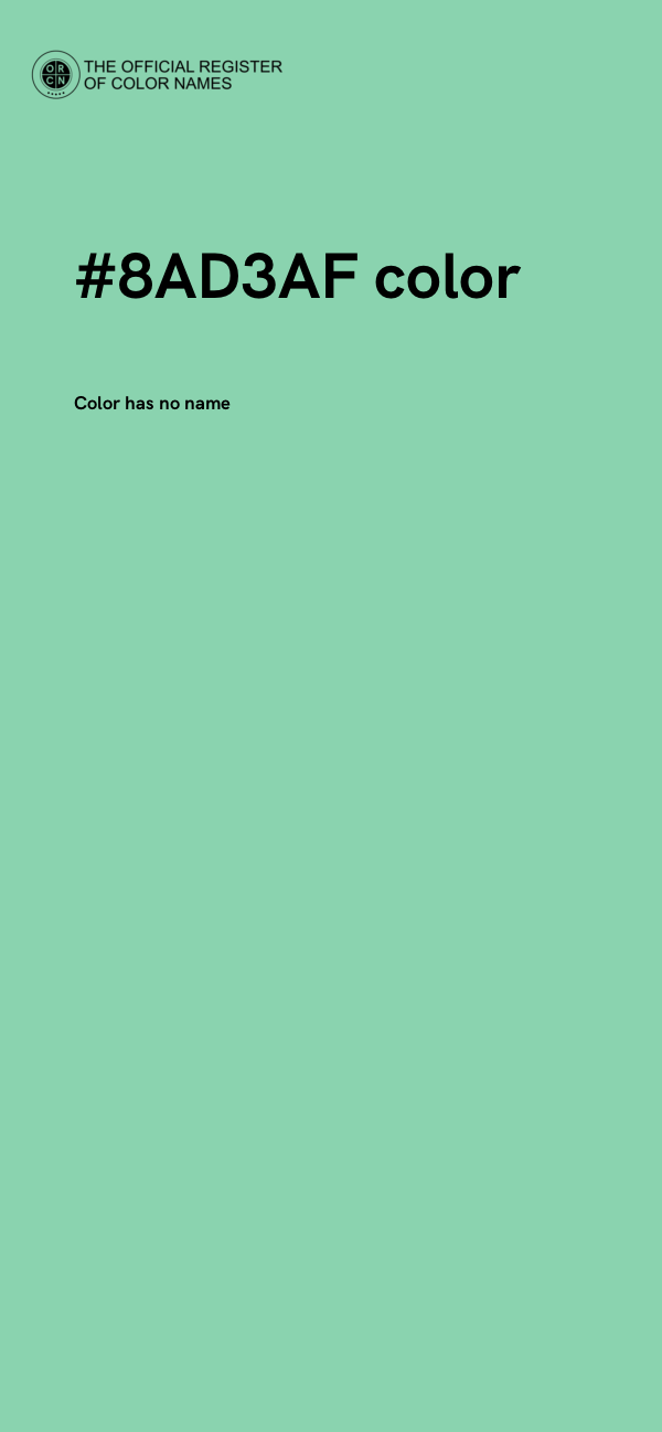 #8AD3AF color image