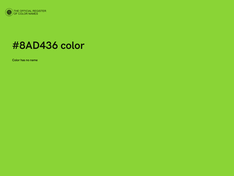 #8AD436 color image
