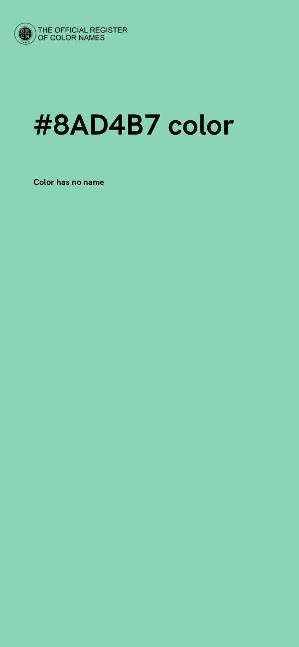#8AD4B7 color image