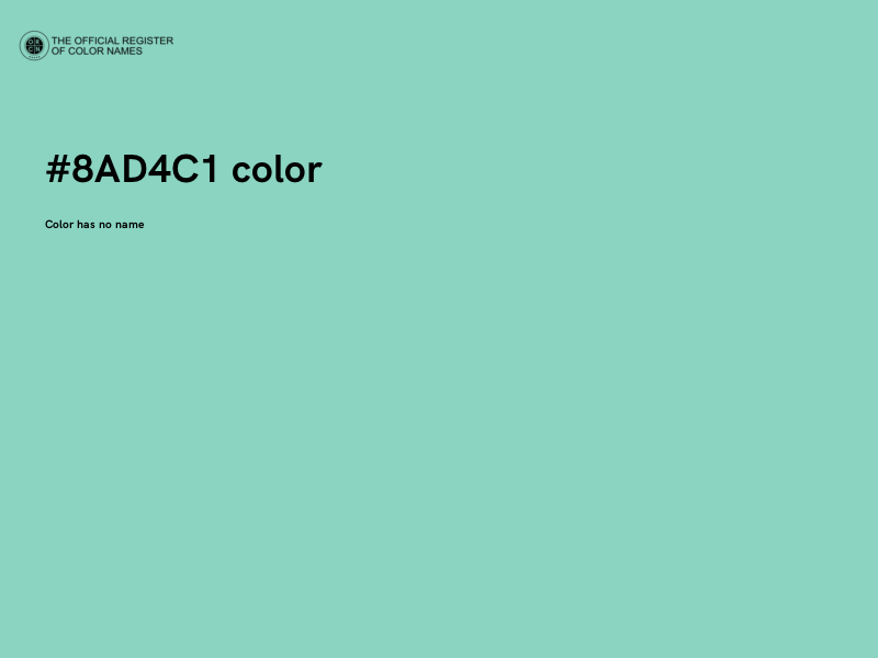 #8AD4C1 color image