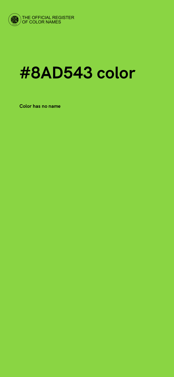#8AD543 color image