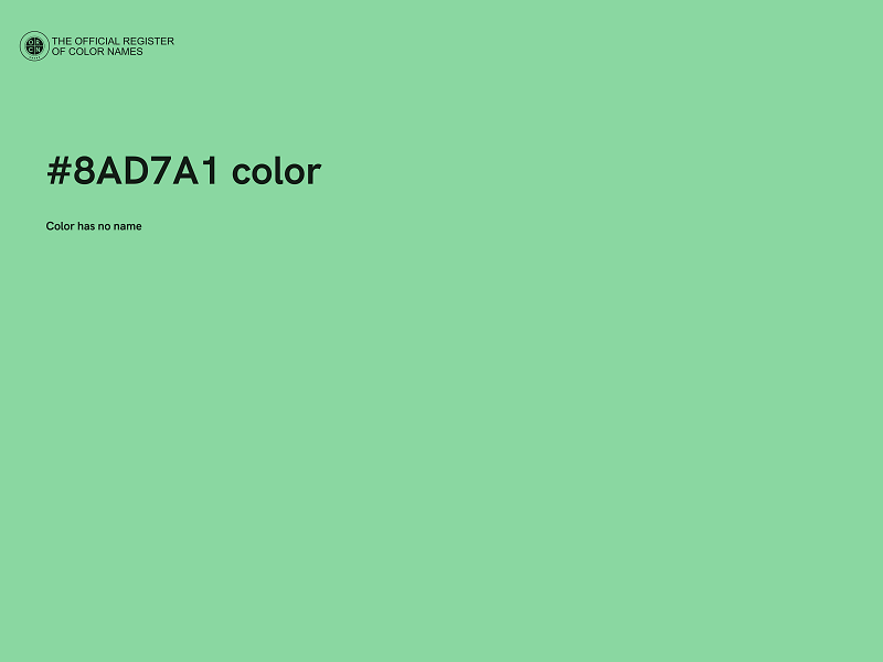 #8AD7A1 color image