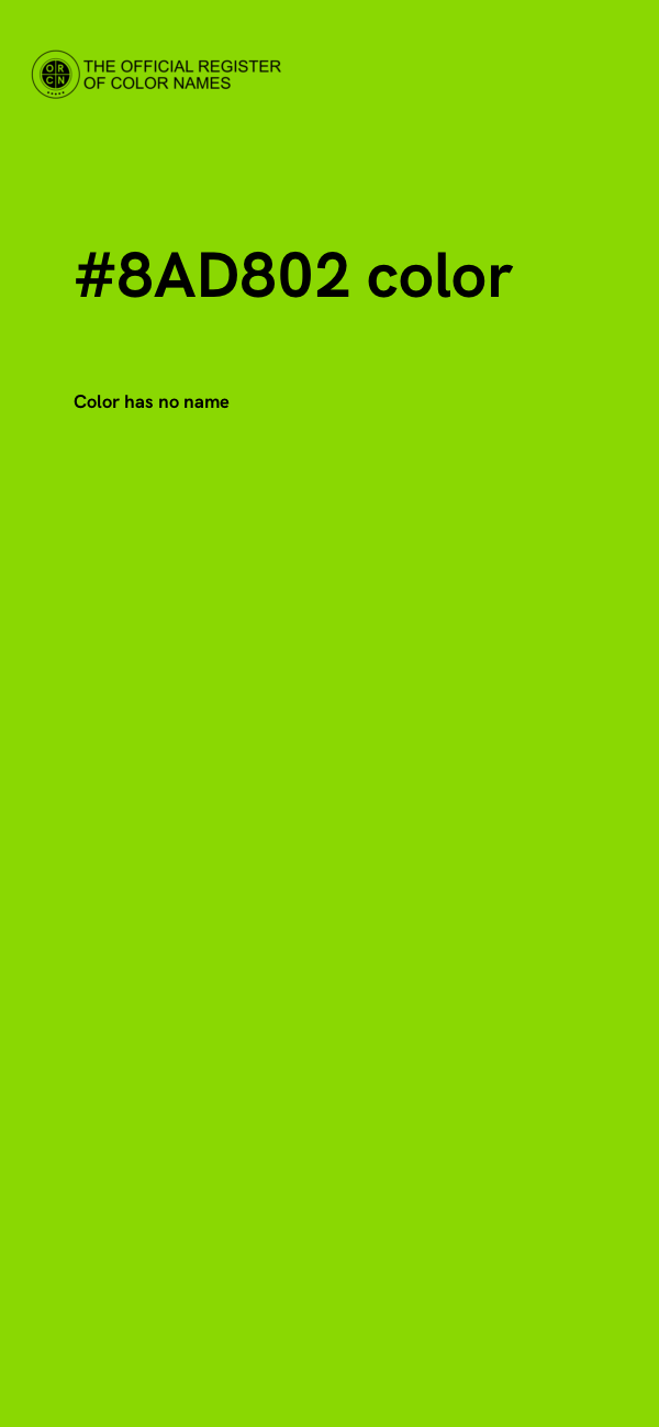 #8AD802 color image