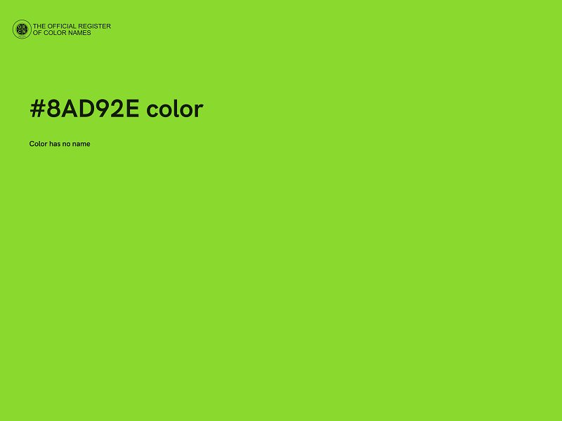 #8AD92E color image