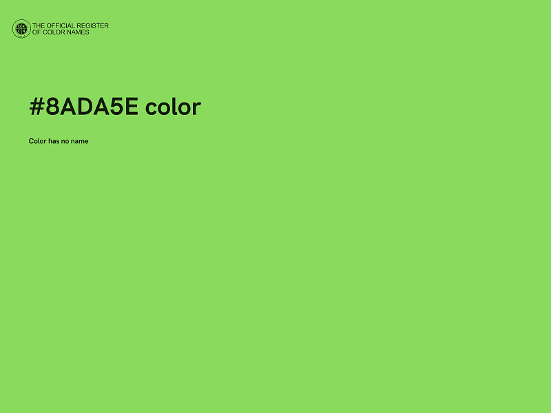 #8ADA5E color image