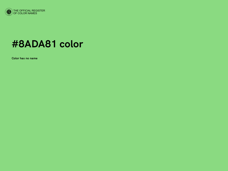 #8ADA81 color image