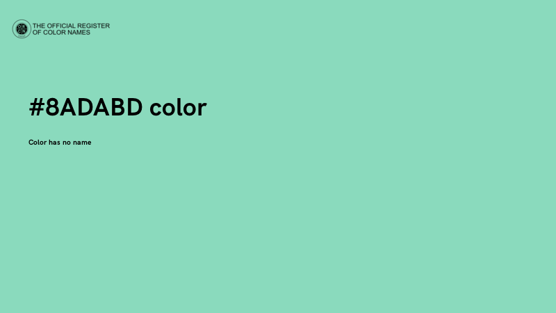 #8ADABD color image