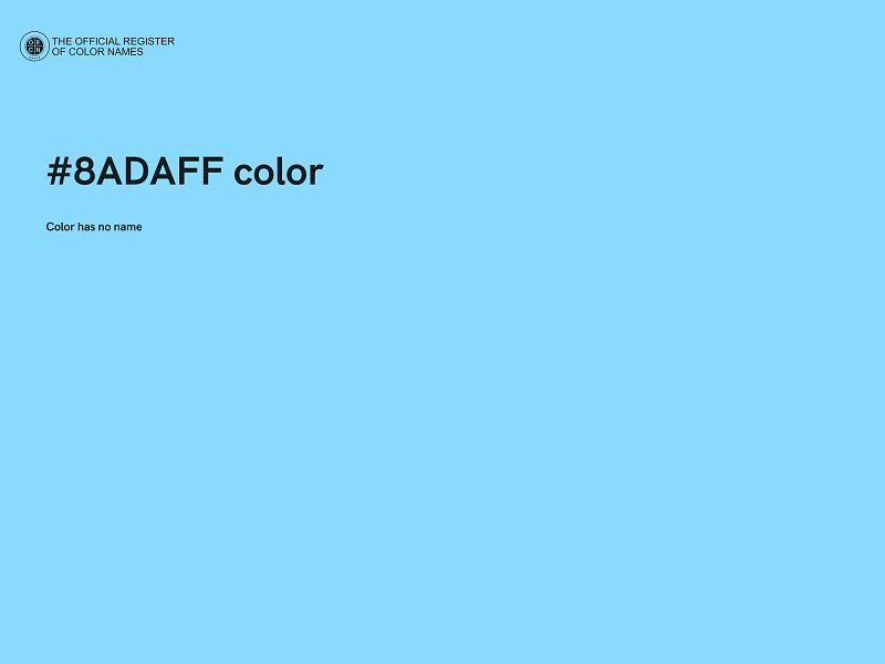 #8ADAFF color image