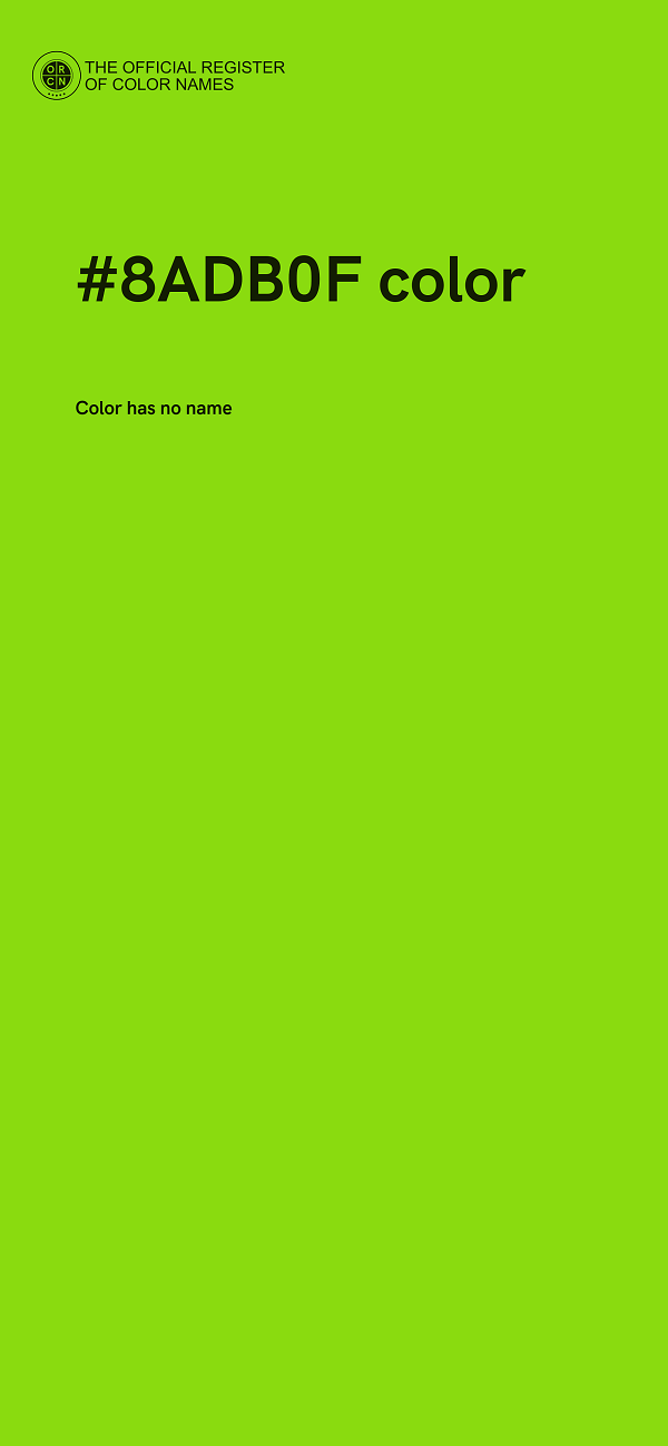 #8ADB0F color image