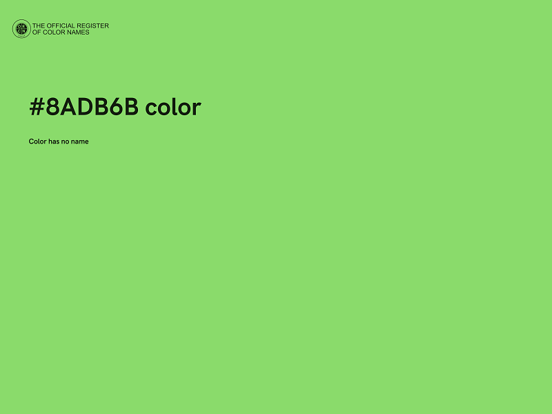 #8ADB6B color image