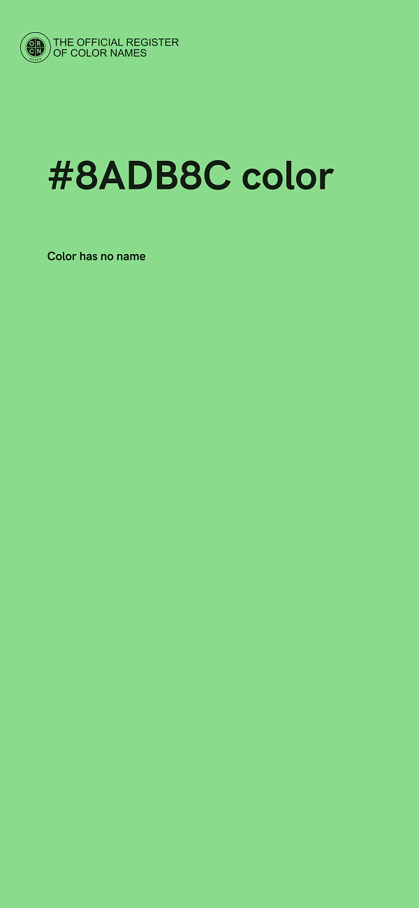 #8ADB8C color image