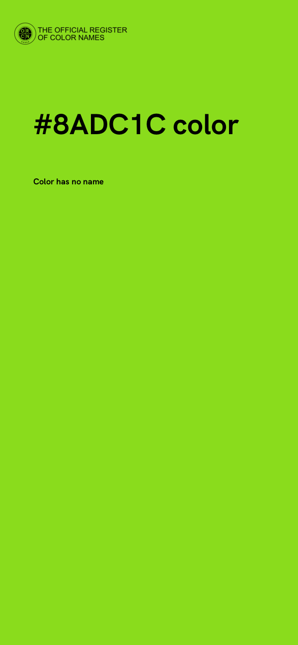 #8ADC1C color image