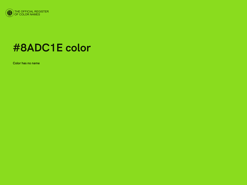 #8ADC1E color image